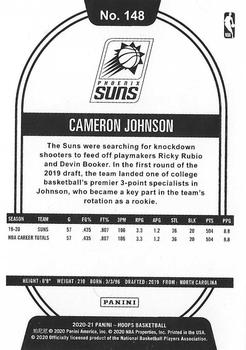 2020-21 Hoops #148 Cameron Johnson Back