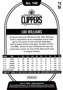 2020-21 Hoops #149 Lou Williams Back