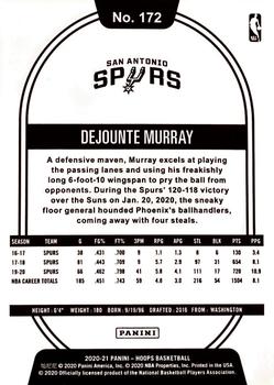 2020-21 Hoops #172 Dejounte Murray Back