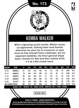 2020-21 Hoops #173 Kemba Walker Back