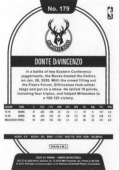 2020-21 Hoops #179 Donte DiVincenzo Back