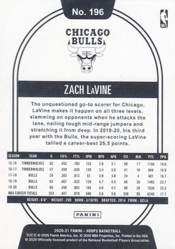 2020-21 Hoops #196 Zach LaVine Back