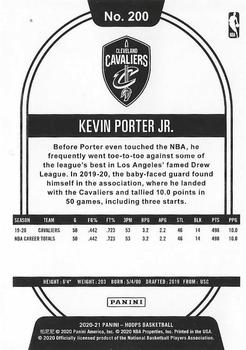 2020-21 Hoops #200 Kevin Porter Jr. Back