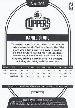 2020-21 Hoops #203 Daniel Oturu Back