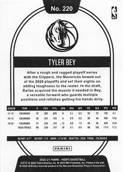 2020-21 Hoops #220 Tyler Bey Back