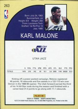 2020-21 Hoops #263 Karl Malone Back
