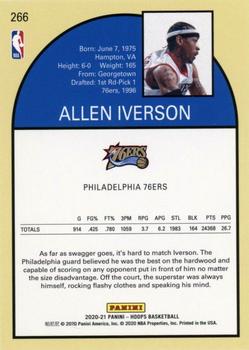 2020-21 Hoops #266 Allen Iverson Back