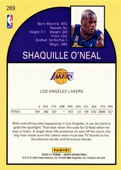 2020-21 Hoops #269 Shaquille O'Neal Back