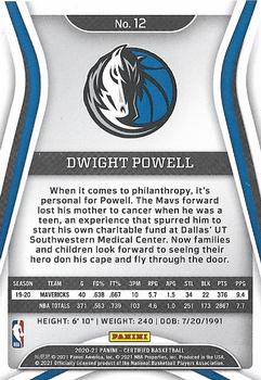 2020-21 Panini Certified #12 Dwight Powell Back