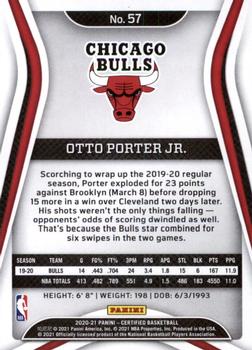 2020-21 Panini Certified #57 Otto Porter Jr. Back