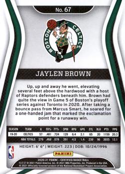 2020-21 Panini Certified #67 Jaylen Brown Back