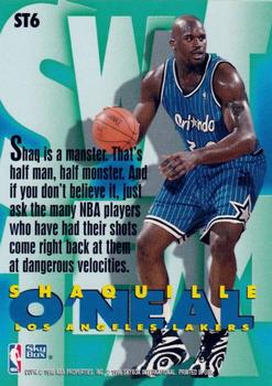 1996-97 SkyBox Z-Force - Swat Team #ST6 Shaquille O'Neal Back