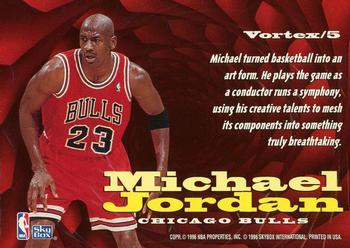 1996-97 SkyBox Z-Force - Vortex #V5 Michael Jordan Back