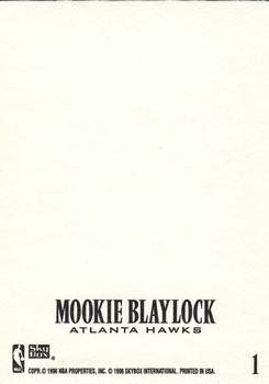 1996-97 SkyBox Z-Force - Z-Cling #1 Mookie Blaylock Back
