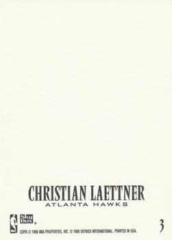 1996-97 SkyBox Z-Force - Z-Cling #3 Christian Laettner Back