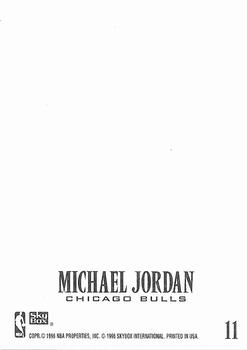 1996-97 SkyBox Z-Force - Z-Cling #11 Michael Jordan Back