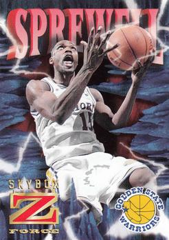 1996-97 SkyBox Z-Force - Z-Cling #31 Latrell Sprewell Front