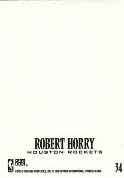 1996-97 SkyBox Z-Force - Z-Cling #34 Robert Horry Back