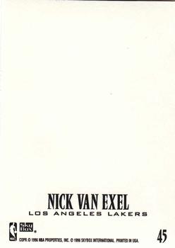 1996-97 SkyBox Z-Force - Z-Cling #45 Nick Van Exel Back