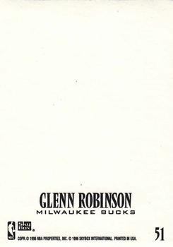 1996-97 SkyBox Z-Force - Z-Cling #51 Glenn Robinson Back