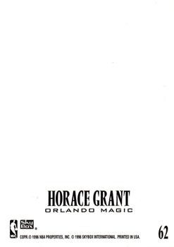 1996-97 SkyBox Z-Force - Z-Cling #62 Horace Grant Back