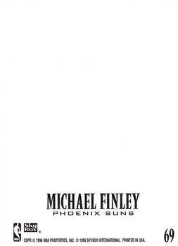 1996-97 SkyBox Z-Force - Z-Cling #69 Michael Finley Back