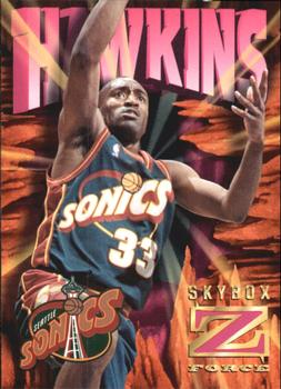 1996-97 SkyBox Z-Force - Z-Cling #82 Hersey Hawkins Front