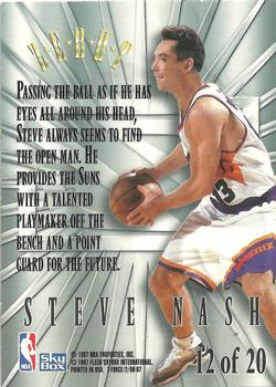 1996-97 SkyBox Z-Force - Zebut #12 Steve Nash Back