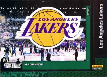 2019-20 Panini Instant NBA Champions Los Angeles Lakers - Green #1 Los Angeles Lakers Front