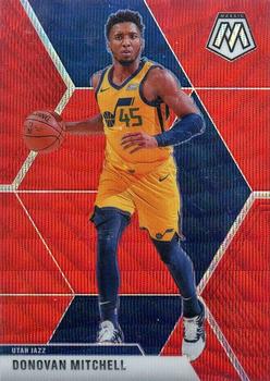 2019-20 Panini Mosaic - Red Wave Prizm #13 Donovan Mitchell Front
