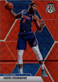 2019-20 Panini Mosaic - Red Wave Prizm #17 Andre Drummond Front