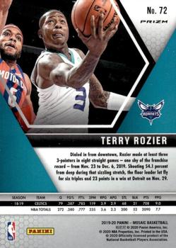 2019-20 Panini Mosaic - Red Wave Prizm #72 Terry Rozier Back