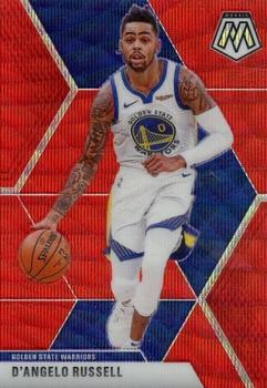 2019-20 Panini Mosaic - Red Wave Prizm #90 D'Angelo Russell Front