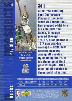 1996-97 SP #136 Ray Allen Back