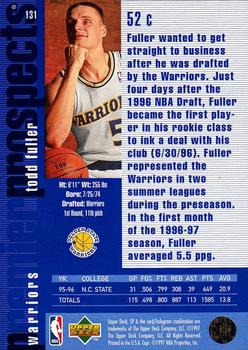 1996-97 SP #131 Todd Fuller Back