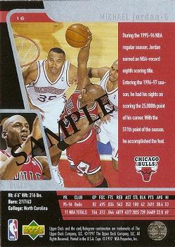 1996-97 SP #16 Michael Jordan  Back