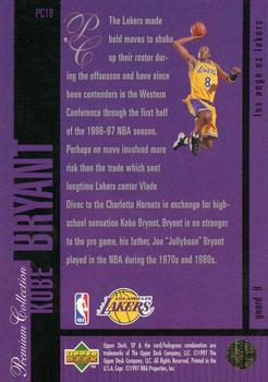 1996-97 SP - Premium Collection #PC18 Kobe Bryant Back