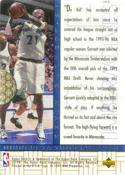 1996-97 SP - Inside Info #IN2 Kevin Garnett Back