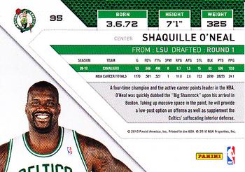 2010-11 Panini Threads #95 Shaquille O'Neal  Back