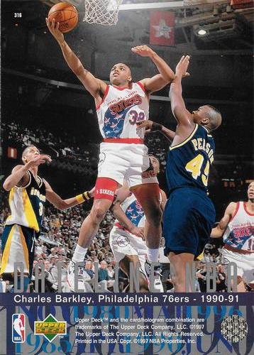 1996-97 Upper Deck - Dateline: NBA 5x7 #316 Charles Barkley Back