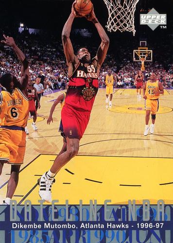 1996-97 Upper Deck - Dateline: NBA 5x7 #318 Dikembe Mutombo Front