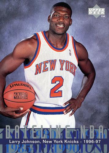 1996-97 Upper Deck - Dateline: NBA 5x7 #319 Larry Johnson Front