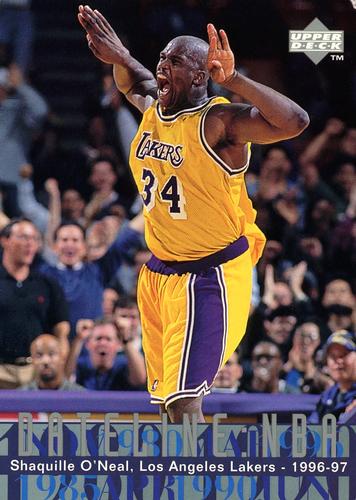1996-97 Upper Deck - Dateline: NBA 5x7 #320 Shaquille O'Neal Front