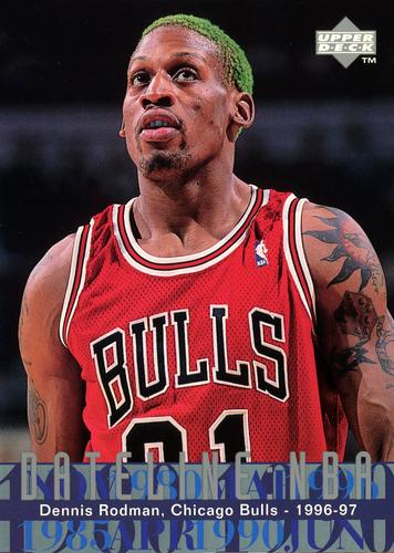 1996-97 Upper Deck - Dateline: NBA 5x7 #323 Dennis Rodman Front