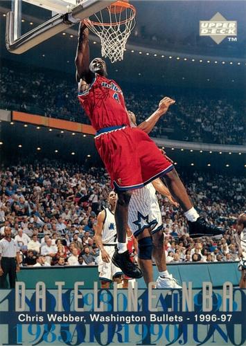 1996-97 Upper Deck - Dateline: NBA 5x7 #329 Chris Webber Front