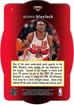 1996 SPx #2 Mookie Blaylock  Back