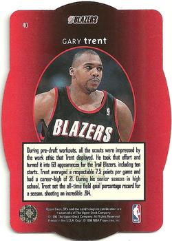 1996 SPx #40 Gary Trent  Back