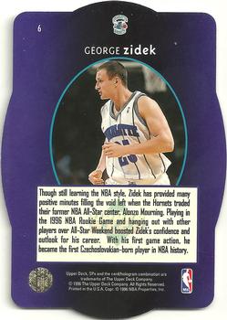 1996 SPx #6 George Zidek  Back