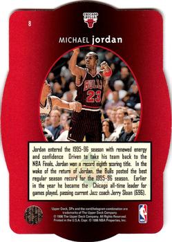 1996 SPx #8 Michael Jordan  Back