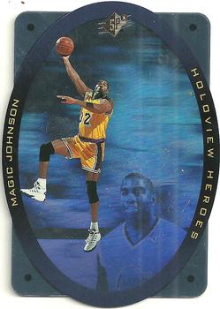 1996 SPx - Holoview Heroes #H5 Magic Johnson Front